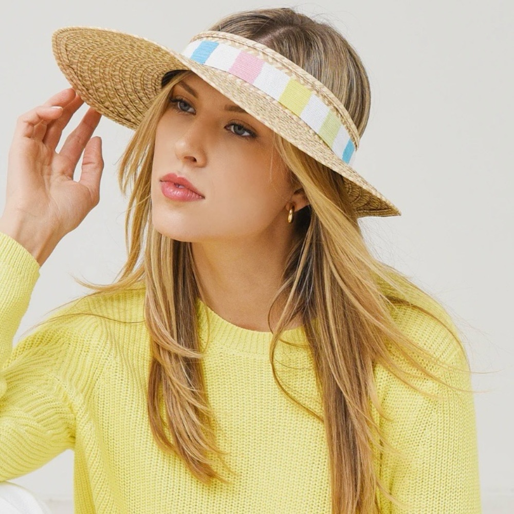 Sunshine Tienda Aura Striped Visor